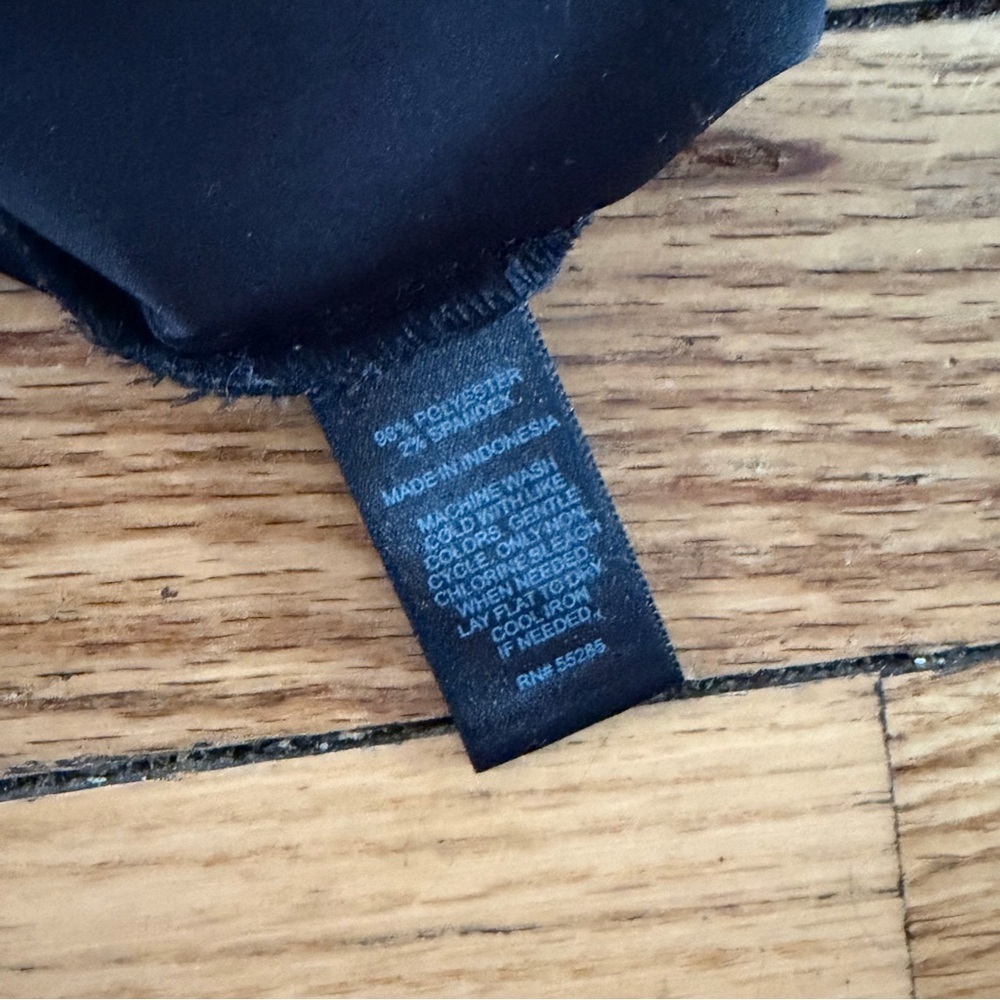 Black Blouse with Interlacing/Cutouts from Express - Picture 5 of 5